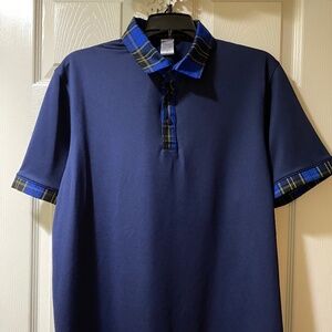 Dri-Fit Performance Navy Polo Shirt-Unisex-School Uniform Plaid-Made in USA